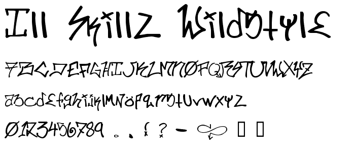 ill.skillz wildstyle font